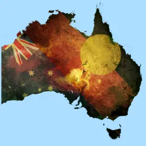 Symbolic map of Australia
