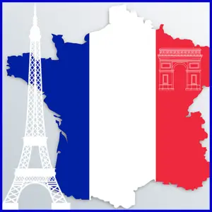 France flag map